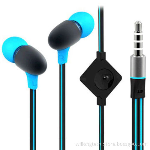 Colorful design earbuds, noise-cancelling with volume control